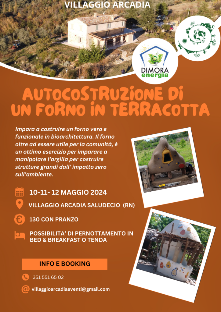 Autocostruzione di un forno in terracotta