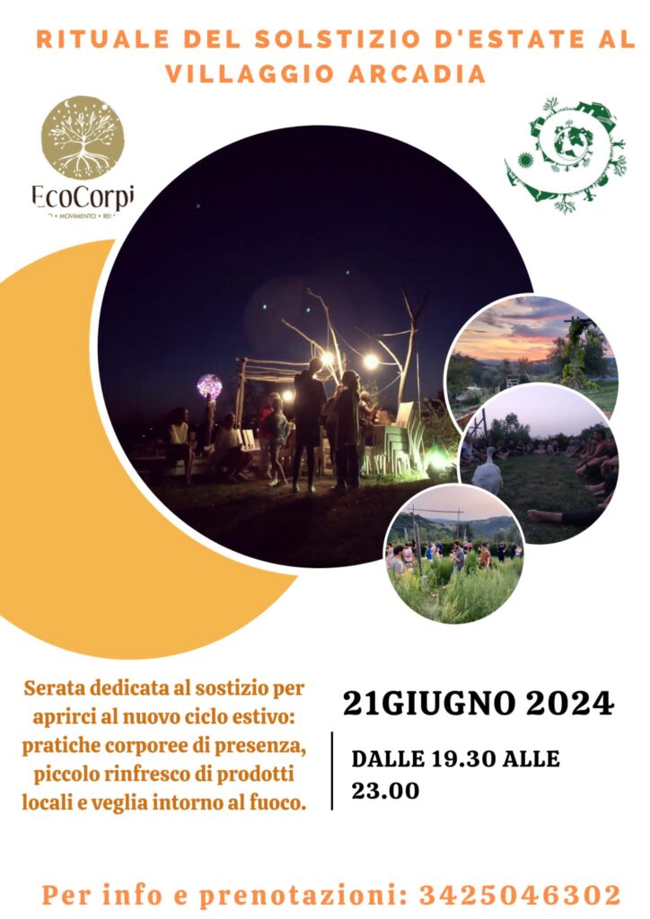 21 giugno 2024 SOLSTIZIO D'ESTATE A VILLAGGIO ARCADIA